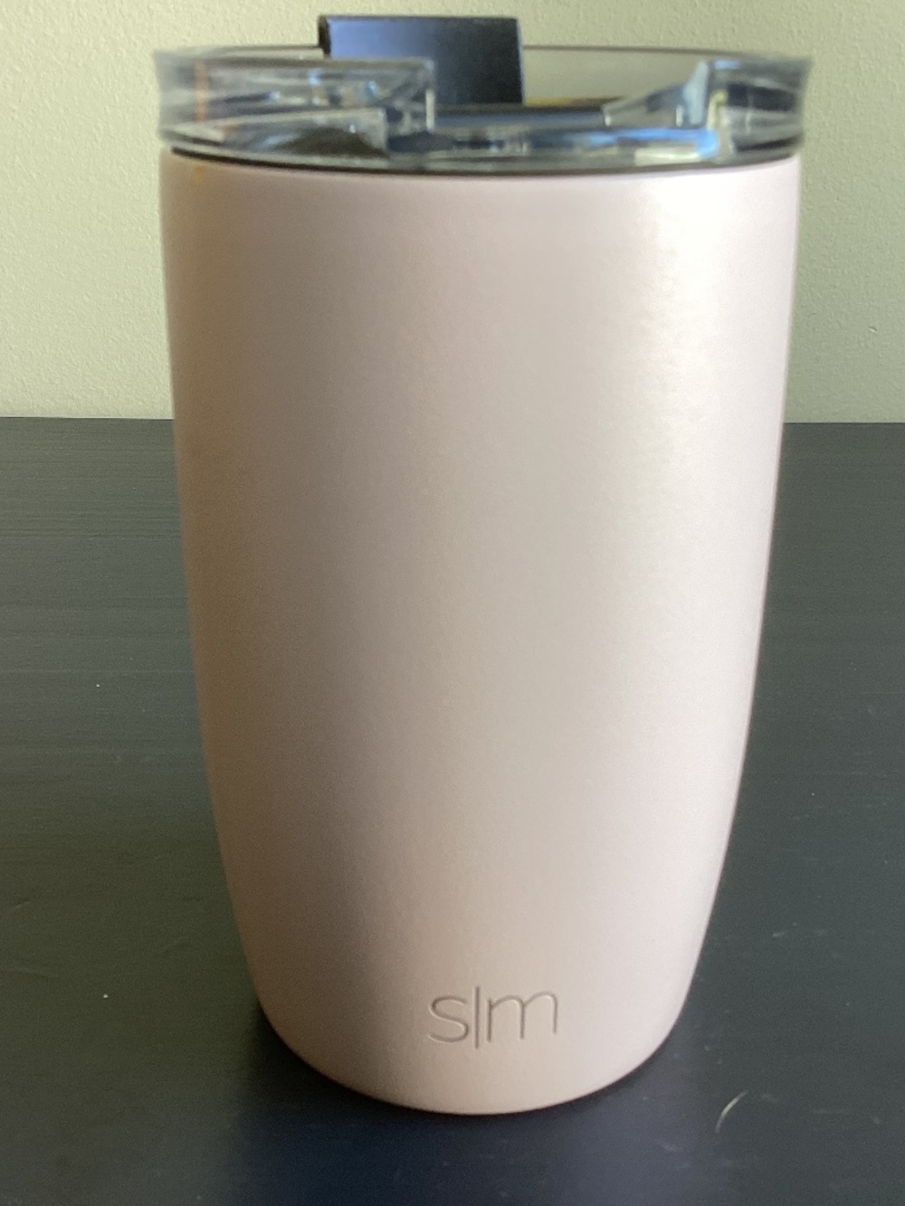 Simple Modern Wine Tumbler with Lid Pink Stainless Steel 12oz